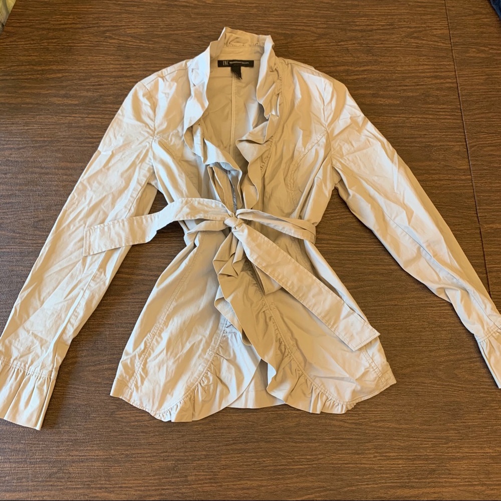 4/$25 INC Lightweight Ruffle Jacket